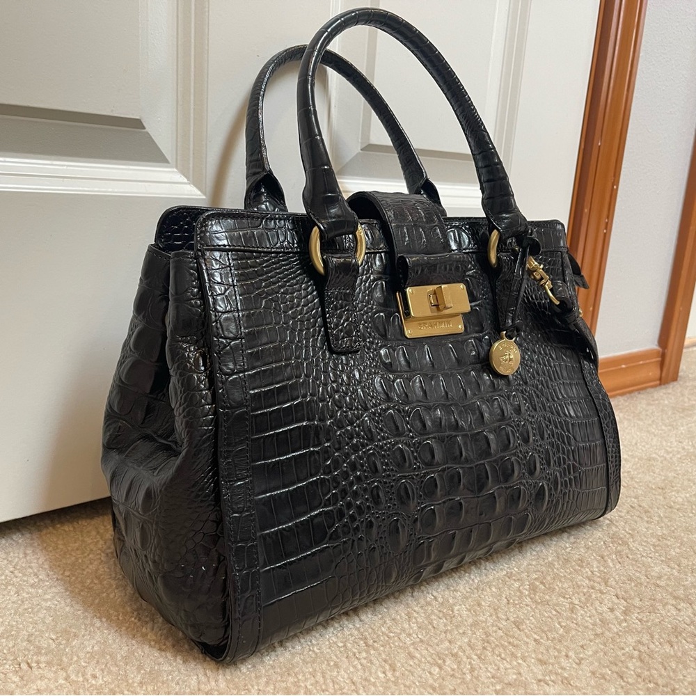 🩸🩸BRAHMIN BLACK ANNABELLE SATCHEL BAG